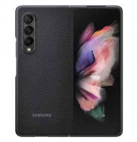 Husa Aramid Cover pentru Samsung Galaxy Z Fold3 5G, Black
